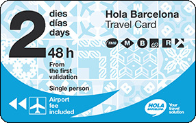 hola barcelona travel card 2 days