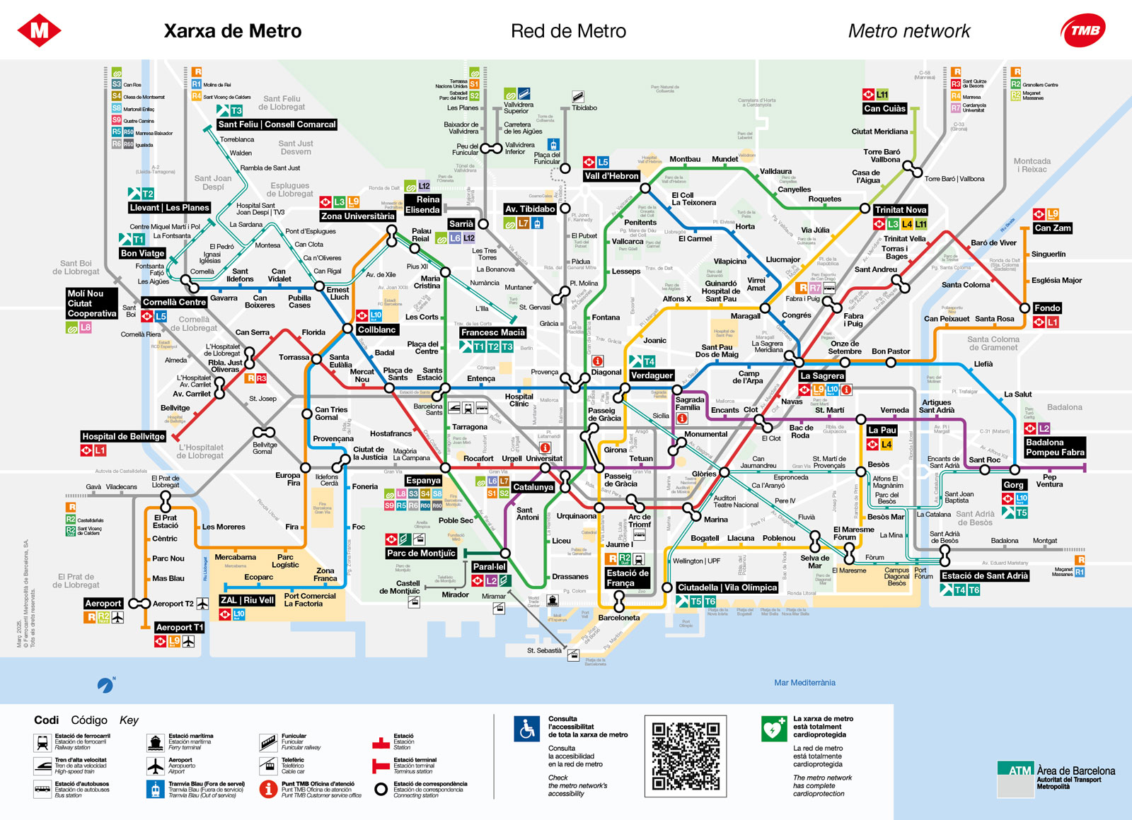 t10 ticket Barcelona metro - Disabled Accessible Travel