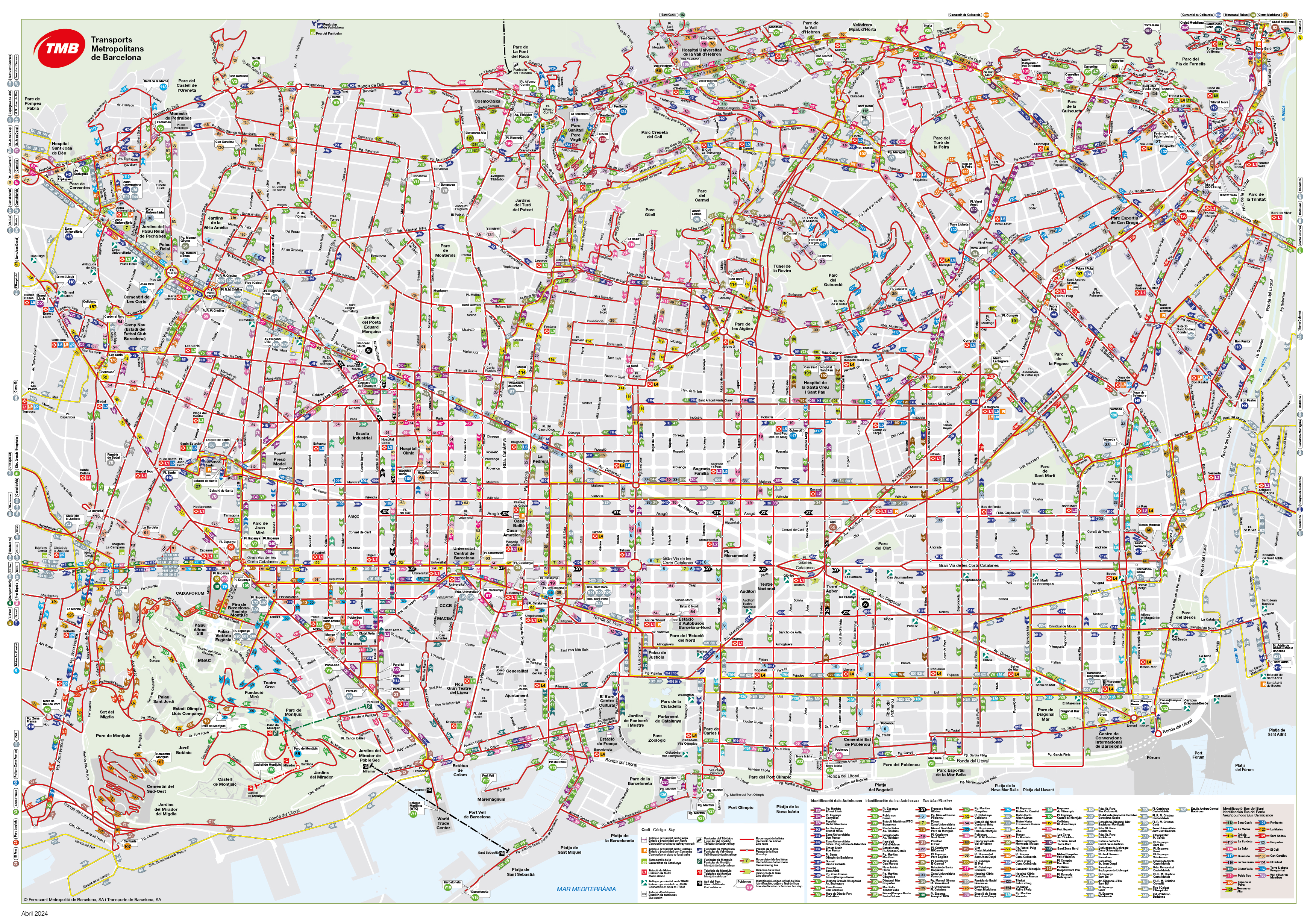 mapa bus barcelona tmb Transporte público en Barcelona   MueroPorViajar   Blog de Viajes